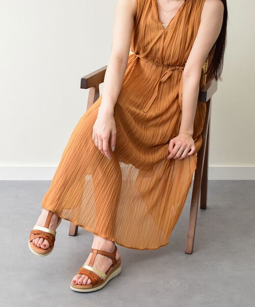 INTER-CHAUSSURES / インター ショシュール サンダル | 【MARILA】異素材コンビ厚底サンダル | 詳細18