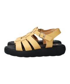 【WIKERS】ソフトスクエアトウ厚底グルカサンダル