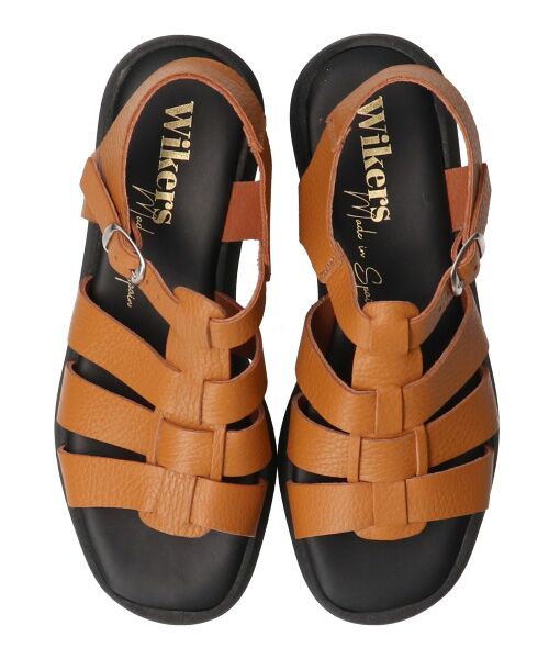 INTER-CHAUSSURES / インター ショシュール サンダル | 【WIKERS】ソフトスクエアトウ厚底グルカサンダル | 詳細17