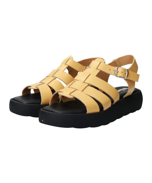 INTER-CHAUSSURES / インター ショシュール サンダル | 【WIKERS】ソフトスクエアトウ厚底グルカサンダル | 詳細19