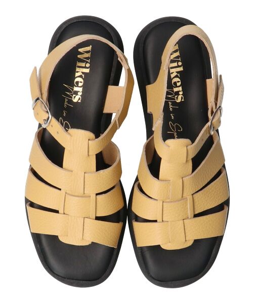 INTER-CHAUSSURES / インター ショシュール サンダル | 【WIKERS】ソフトスクエアトウ厚底グルカサンダル | 詳細22