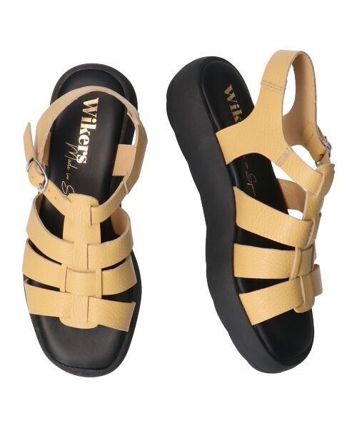 INTER-CHAUSSURES / インター ショシュール サンダル | 【WIKERS】ソフトスクエアトウ厚底グルカサンダル | 詳細24