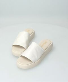 INTER-CHAUSSURES / インター ショシュール サンダル | 【WIKERS】ソフトスクエアトウ厚底スライドサンダル