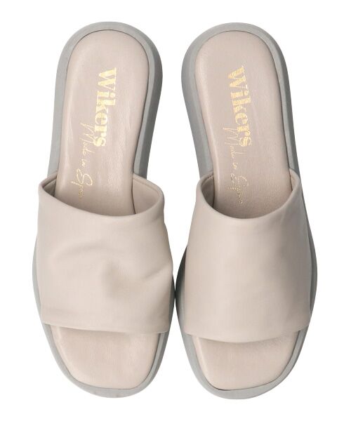 INTER-CHAUSSURES / インター ショシュール サンダル | 【WIKERS】ソフトスクエアトウ厚底スライドサンダル | 詳細12