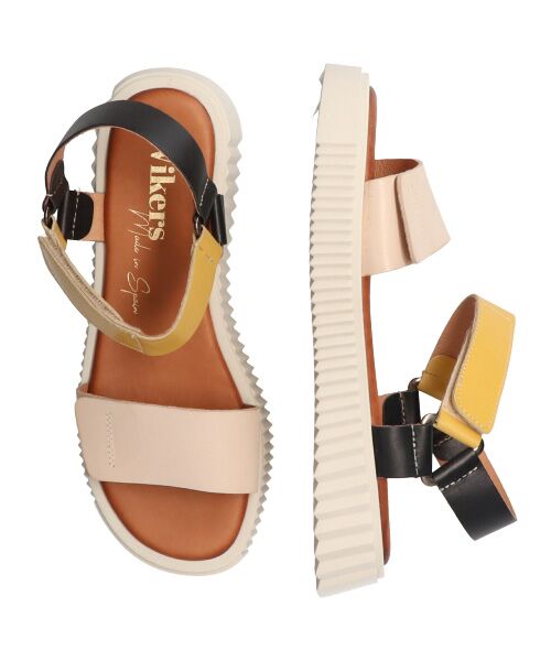 INTER-CHAUSSURES / インター ショシュール サンダル | 【WIKERS】カラーコンビアンクルストラップサンダル | 詳細7