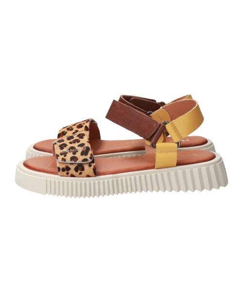 INTER-CHAUSSURES / インター ショシュール サンダル | 【WIKERS】カラーコンビアンクルストラップサンダル | 詳細10