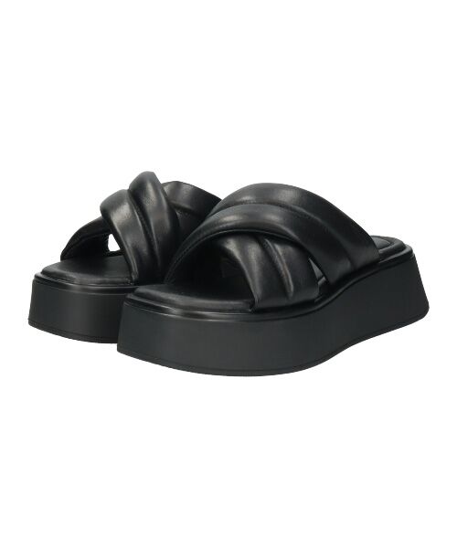 INTER-CHAUSSURES / インター ショシュール サンダル | 【VAGABOND】スクエアトウ厚底クロスストラップサンダル | 詳細1