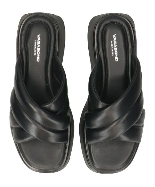 INTER-CHAUSSURES / インター ショシュール サンダル | 【VAGABOND】スクエアトウ厚底クロスストラップサンダル | 詳細5