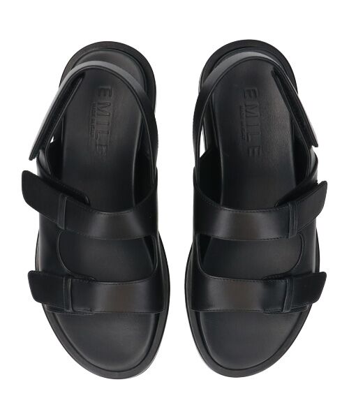 INTER-CHAUSSURES / インター ショシュール サンダル | 【EMILE】厚底ベルクロフットベッドサンダル | 詳細5