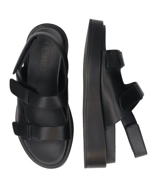 INTER-CHAUSSURES / インター ショシュール サンダル | 【EMILE】厚底ベルクロフットベッドサンダル | 詳細7