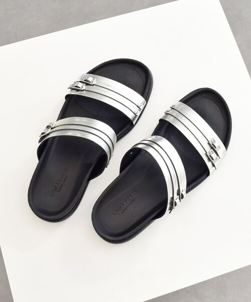 INTER-CHAUSSURES / インター ショシュール サンダル | 【VAGABOND】ストラップフットベッドサンダル（シルバー）