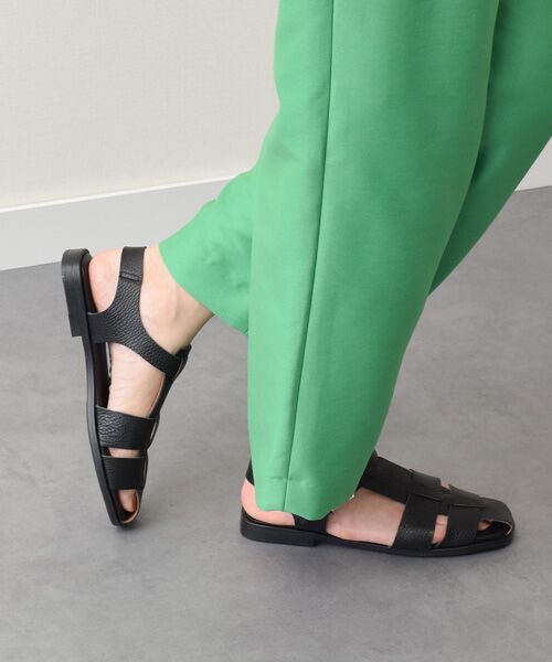 INTER-CHAUSSURES / インター ショシュール サンダル | 【Oh my Sandals】スクエアトウフラットグルカサンダル | 詳細8