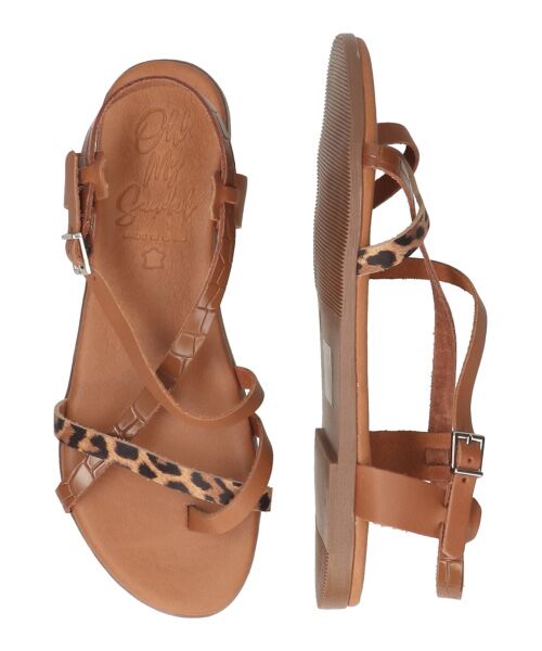 INTER-CHAUSSURES / インター ショシュール サンダル | 【Oh my Sandals】ラウンドトウストラップフラットサンダル | 詳細15