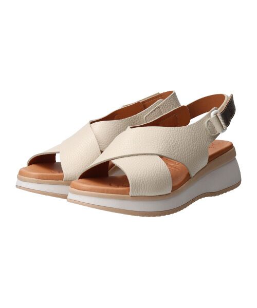INTER-CHAUSSURES / インター ショシュール サンダル | 【Oh my Sandals】クロスベルトウエッジサンダル | 詳細9