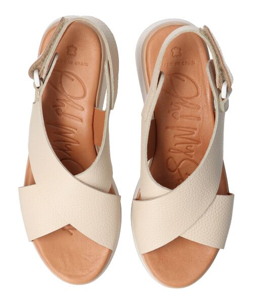 INTER-CHAUSSURES / インター ショシュール サンダル | 【Oh my Sandals】クロスベルトウエッジサンダル | 詳細13