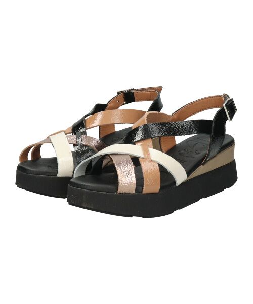 INTER-CHAUSSURES / インター ショシュール サンダル | 【Oh my Sandals】カラーコンビ厚底サンダル | 詳細1