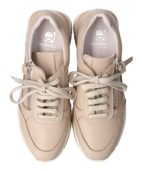 INTER-CHAUSSURES / インター ショシュール スニーカー | 【QUSHELI】アウトサイドジップレザースニーカー | 詳細12