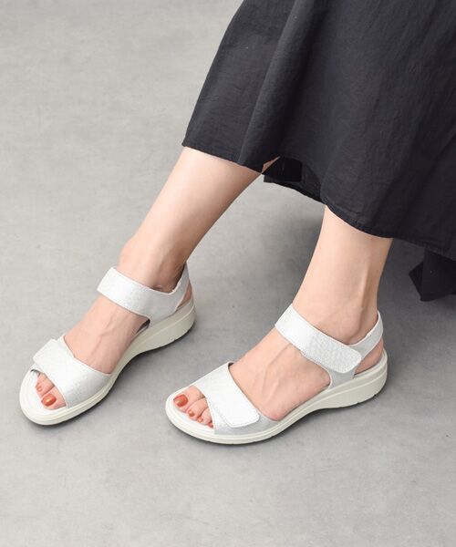 INTER-CHAUSSURES / インター ショシュール サンダル | 【IMAC】アンクルベルトスポーツサンダル（シルバー）