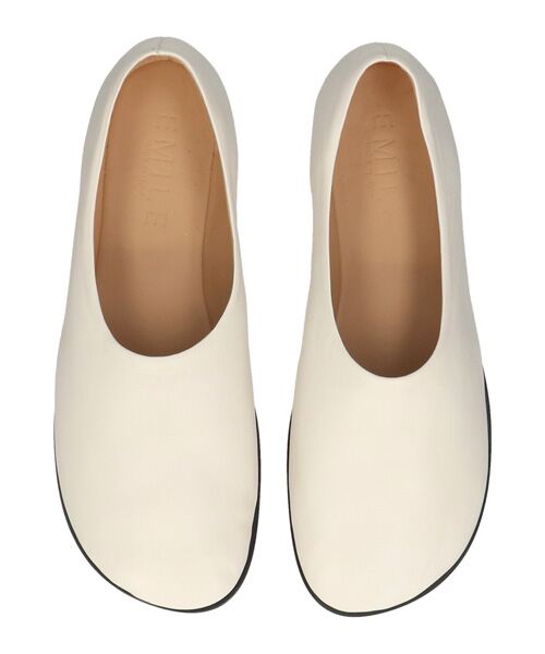 INTER-CHAUSSURES / インター ショシュール フラットシューズ | 【EMILE】オブリークトウフラットスリッポン | 詳細10
