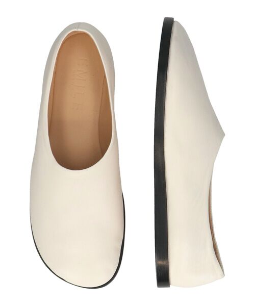 INTER-CHAUSSURES / インター ショシュール フラットシューズ | 【EMILE】オブリークトウフラットスリッポン | 詳細12