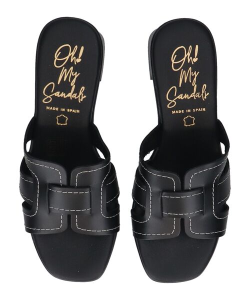 INTER-CHAUSSURES / インター ショシュール サンダル | 【Oh my Sandals】チャンキーヒールレザーサンダル | 詳細5