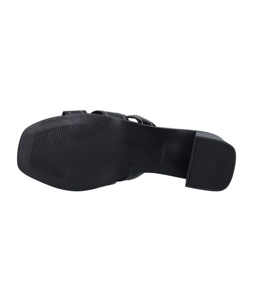 INTER-CHAUSSURES / インター ショシュール サンダル | 【Oh my Sandals】チャンキーヒールレザーサンダル | 詳細6