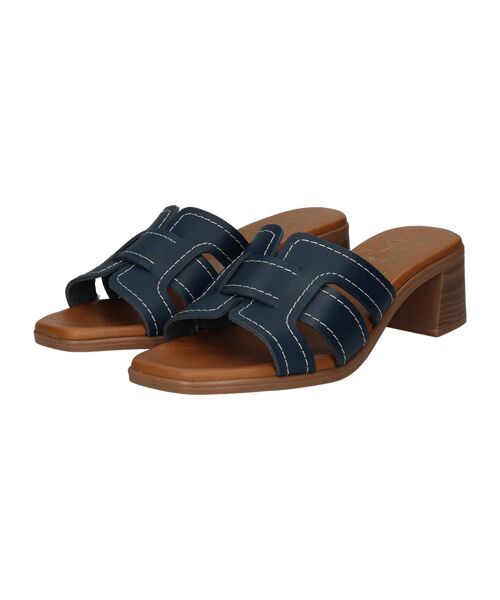 INTER-CHAUSSURES / インター ショシュール サンダル | 【Oh my Sandals】チャンキーヒールレザーサンダル | 詳細10