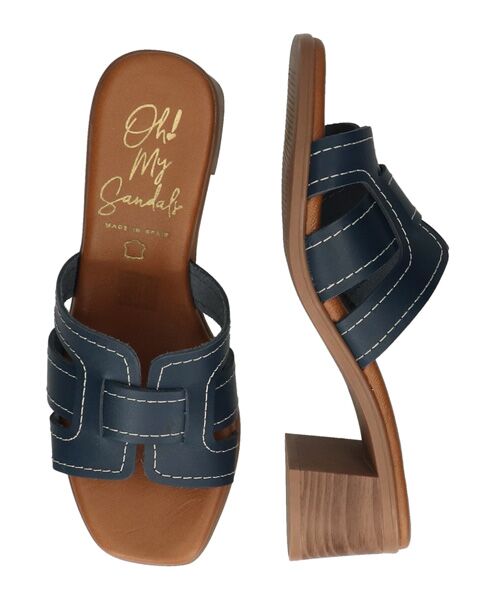 INTER-CHAUSSURES / インター ショシュール サンダル | 【Oh my Sandals】チャンキーヒールレザーサンダル | 詳細16