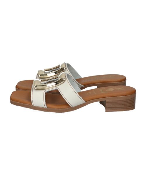 INTER-CHAUSSURES / インター ショシュール サンダル | 【Oh my Sandals】メタルバックルローヒールミュールサンダル | 詳細2
