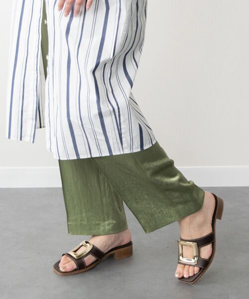 INTER-CHAUSSURES / インター ショシュール サンダル | 【Oh my Sandals】メタルバックルローヒールミュールサンダル | 詳細17