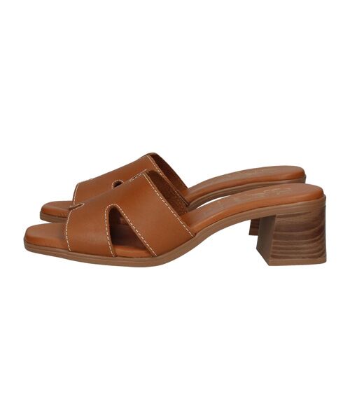 INTER-CHAUSSURES / インター ショシュール サンダル | 【Oh my Sandals】チャンキーヒールレザーミュールサンダル | 詳細11