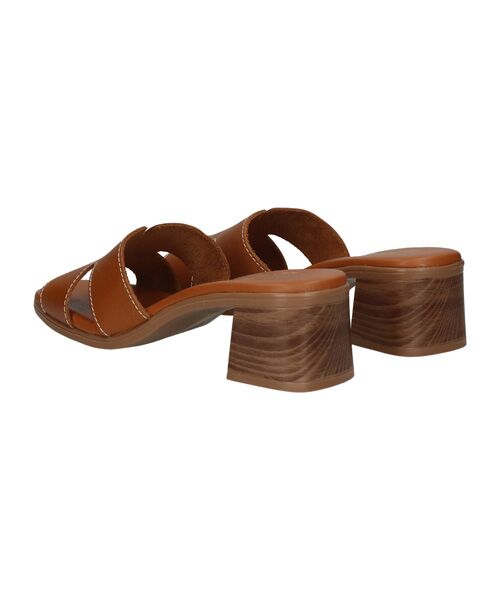INTER-CHAUSSURES / インター ショシュール サンダル | 【Oh my Sandals】チャンキーヒールレザーミュールサンダル | 詳細12