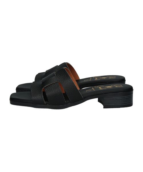 INTER-CHAUSSURES / インター ショシュール サンダル | 【Oh my Sandals】ローヒールレザーミュールサンダル | 詳細2