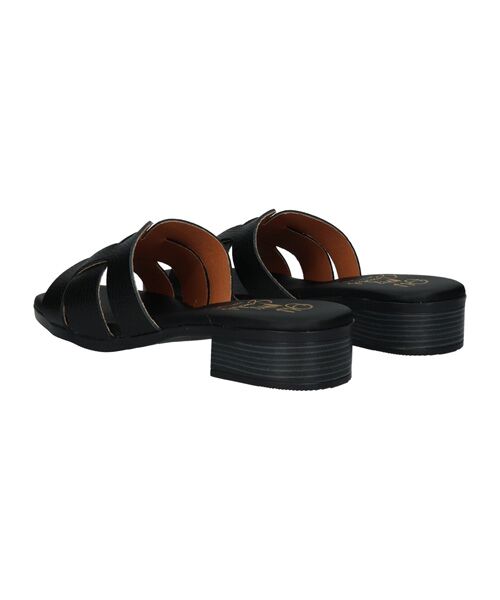 INTER-CHAUSSURES / インター ショシュール サンダル | 【Oh my Sandals】ローヒールレザーミュールサンダル | 詳細3