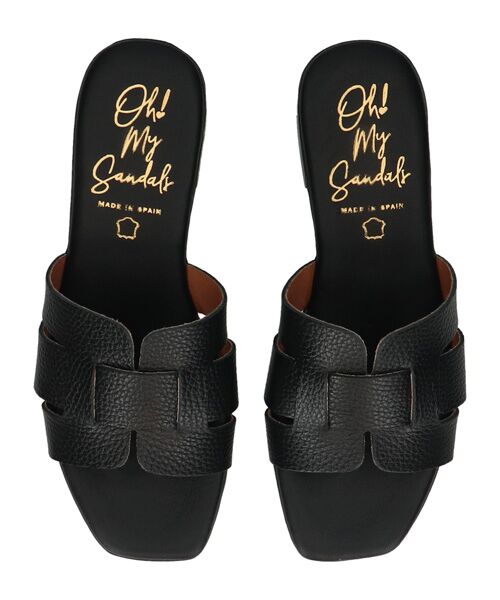 INTER-CHAUSSURES / インター ショシュール サンダル | 【Oh my Sandals】ローヒールレザーミュールサンダル | 詳細5