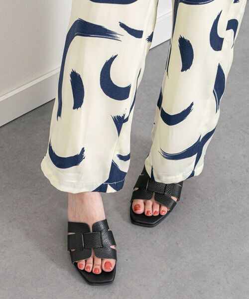 INTER-CHAUSSURES / インター ショシュール サンダル | 【Oh my Sandals】ローヒールレザーミュールサンダル | 詳細8