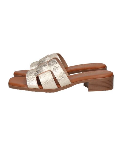 INTER-CHAUSSURES / インター ショシュール サンダル | 【Oh my Sandals】ローヒールレザーミュールサンダル | 詳細20