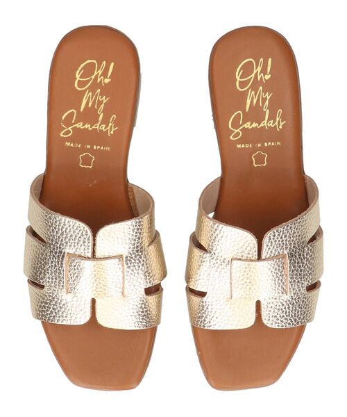 INTER-CHAUSSURES / インター ショシュール サンダル | 【Oh my Sandals】ローヒールレザーミュールサンダル | 詳細23
