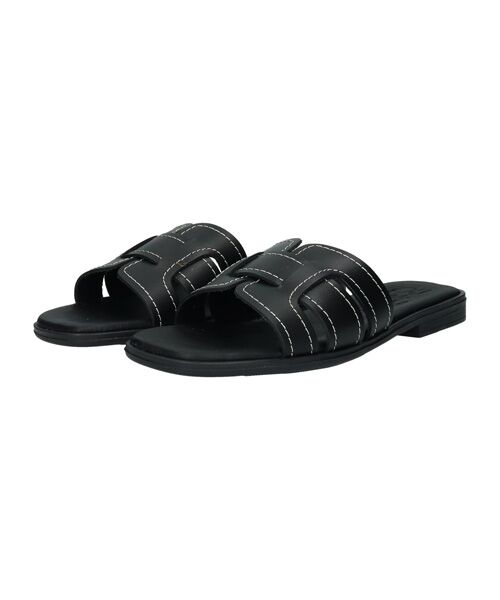 INTER-CHAUSSURES / インター ショシュール サンダル | 【Oh my Sandals】ステッチフラットミュールサンダル | 詳細1