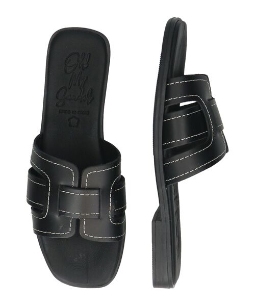 INTER-CHAUSSURES / インター ショシュール サンダル | 【Oh my Sandals】ステッチフラットミュールサンダル | 詳細7