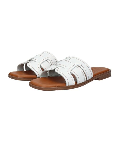 INTER-CHAUSSURES / インター ショシュール サンダル | 【Oh my Sandals】ステッチフラットミュールサンダル | 詳細11
