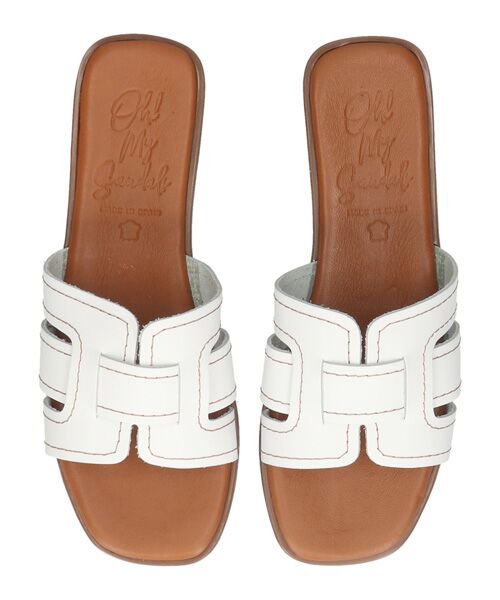 INTER-CHAUSSURES / インター ショシュール サンダル | 【Oh my Sandals】ステッチフラットミュールサンダル | 詳細13