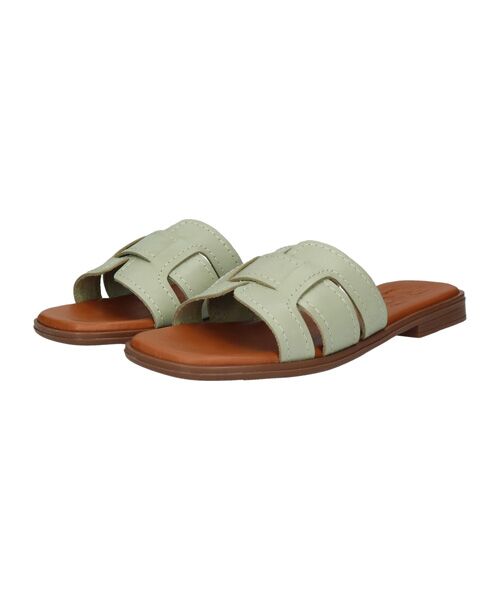 INTER-CHAUSSURES / インター ショシュール サンダル | 【Oh my Sandals】ステッチフラットミュールサンダル | 詳細17