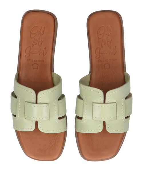 INTER-CHAUSSURES / インター ショシュール サンダル | 【Oh my Sandals】ステッチフラットミュールサンダル | 詳細19