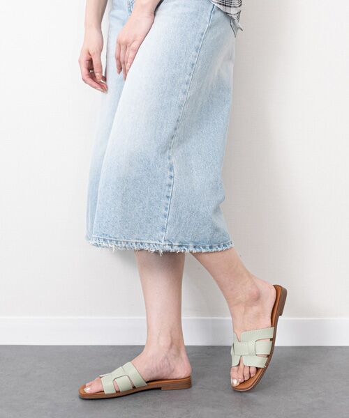 INTER-CHAUSSURES / インター ショシュール サンダル | 【Oh my Sandals】ステッチフラットミュールサンダル | 詳細22