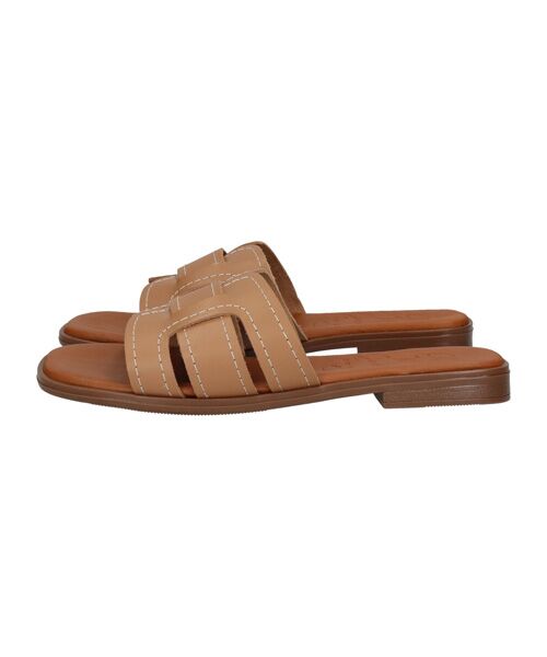 INTER-CHAUSSURES / インター ショシュール サンダル | 【Oh my Sandals】ステッチフラットミュールサンダル | 詳細25