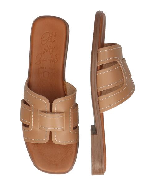 INTER-CHAUSSURES / インター ショシュール サンダル | 【Oh my Sandals】ステッチフラットミュールサンダル | 詳細27