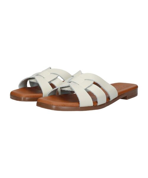 INTER-CHAUSSURES / インター ショシュール サンダル | 【Oh my Sandals】フラットレザーミュールサンダル | 詳細1