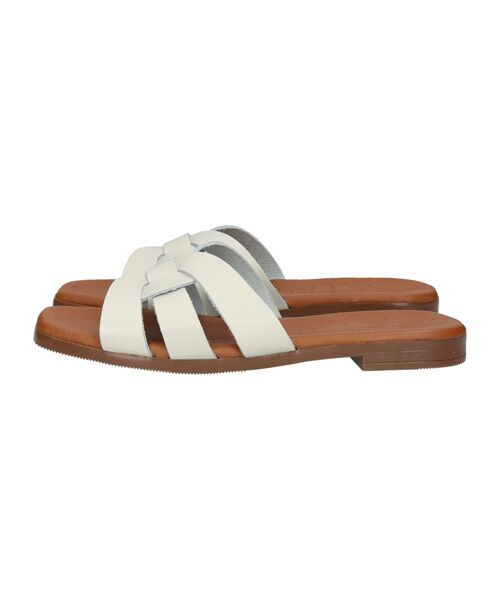 INTER-CHAUSSURES / インター ショシュール サンダル | 【Oh my Sandals】フラットレザーミュールサンダル | 詳細2