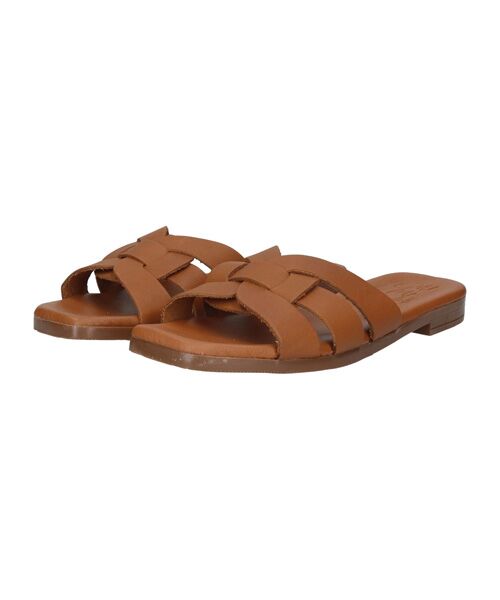 INTER-CHAUSSURES / インター ショシュール サンダル | 【Oh my Sandals】フラットレザーミュールサンダル | 詳細10